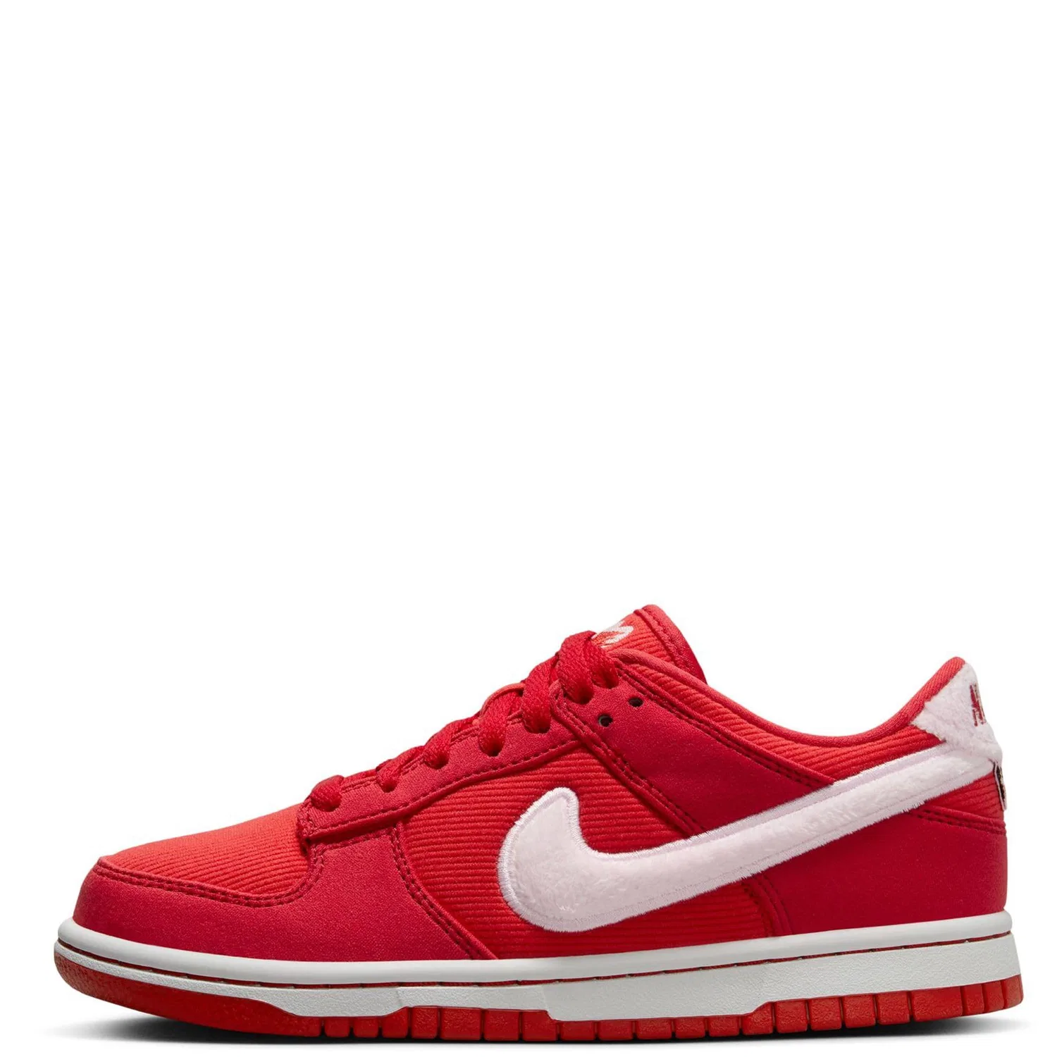Детские кроссовки для мальчиков с закрытым носком Dunk Low NIKE, Fire Red Foam Rose Red Light Crimson
