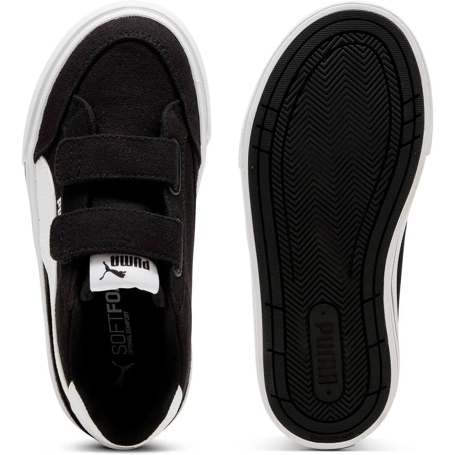Детские кроссовки Puma Court Classic Vulc Fs V Ps, Schwarz — фото 2