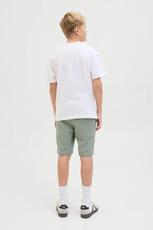 Детские шорты для мальчиков хлопковые Jack & Jones, Green-102257545 — фото 3
