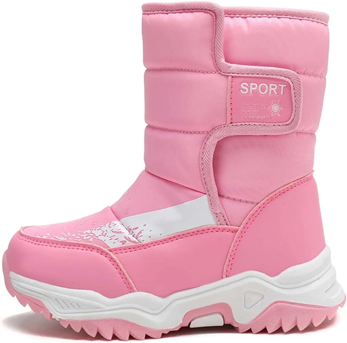 Детские зимние ботинки с меховой подкладкой Snow Boots Eliogn, Pink — фото 2