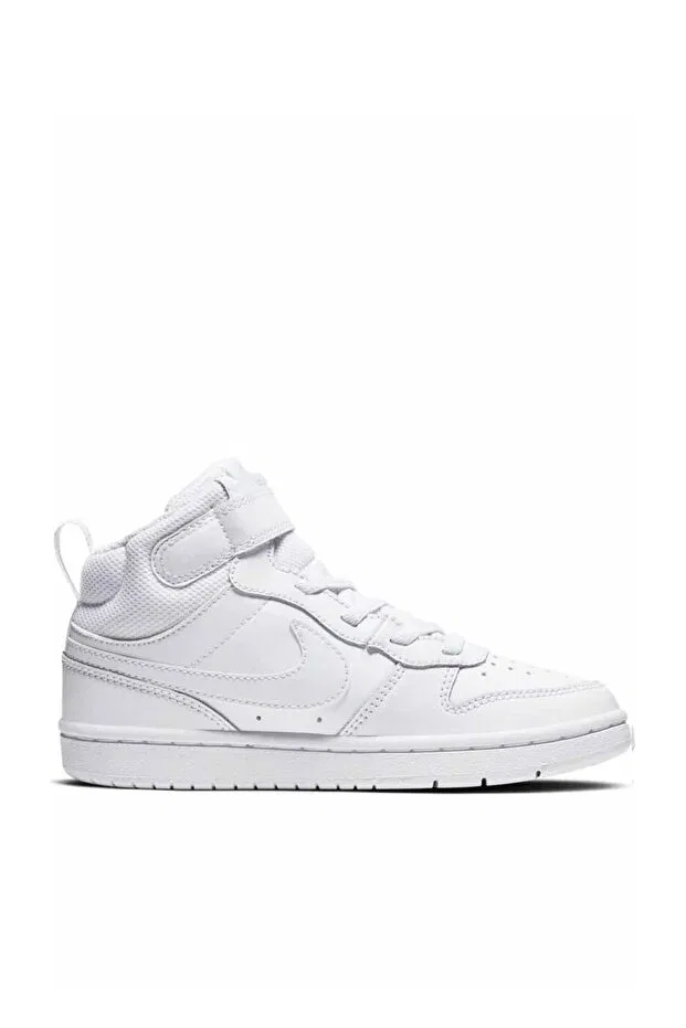 Детские кроссовки для девочек с принтом Court Borough Mid 2 (PSV) Kids Casual Sneakers CD7783-100 Nike — фото 3