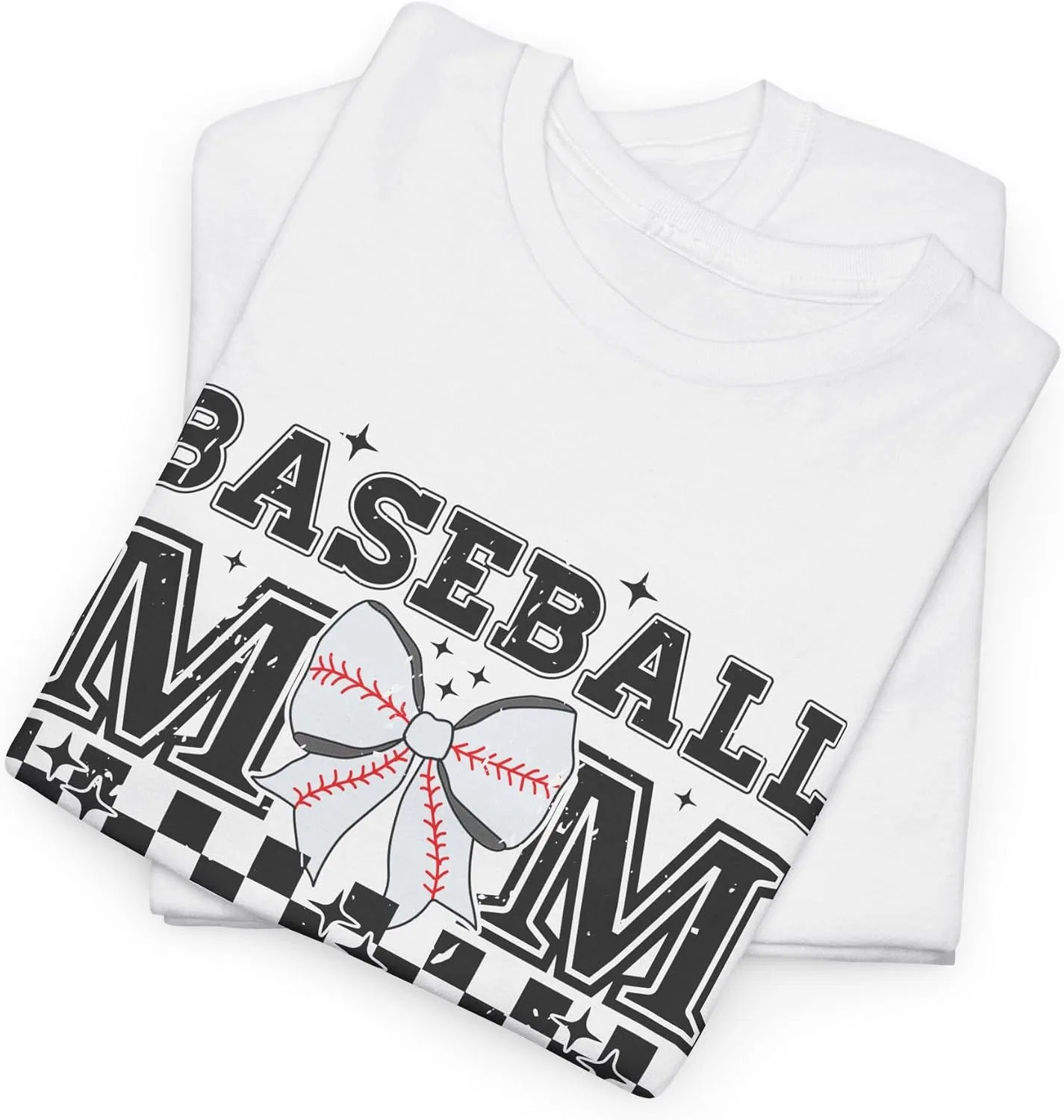 Женская футболка с круглым вырезом Baseball Mom, White — фото 2