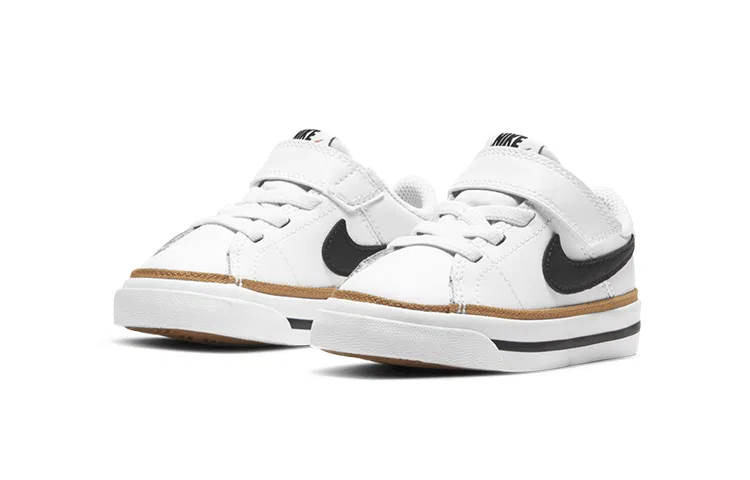 Детские кроссовки для малышей с классическим теннисным стилем Court Legacy White Desert Ochre TD Nike, White Desert Ochre — фото 4