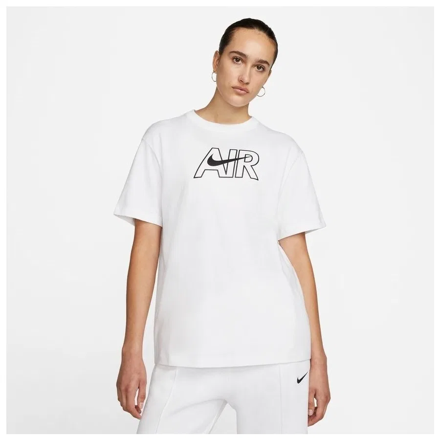 Женская футболка с принтом Nike Air, Nike, Белый