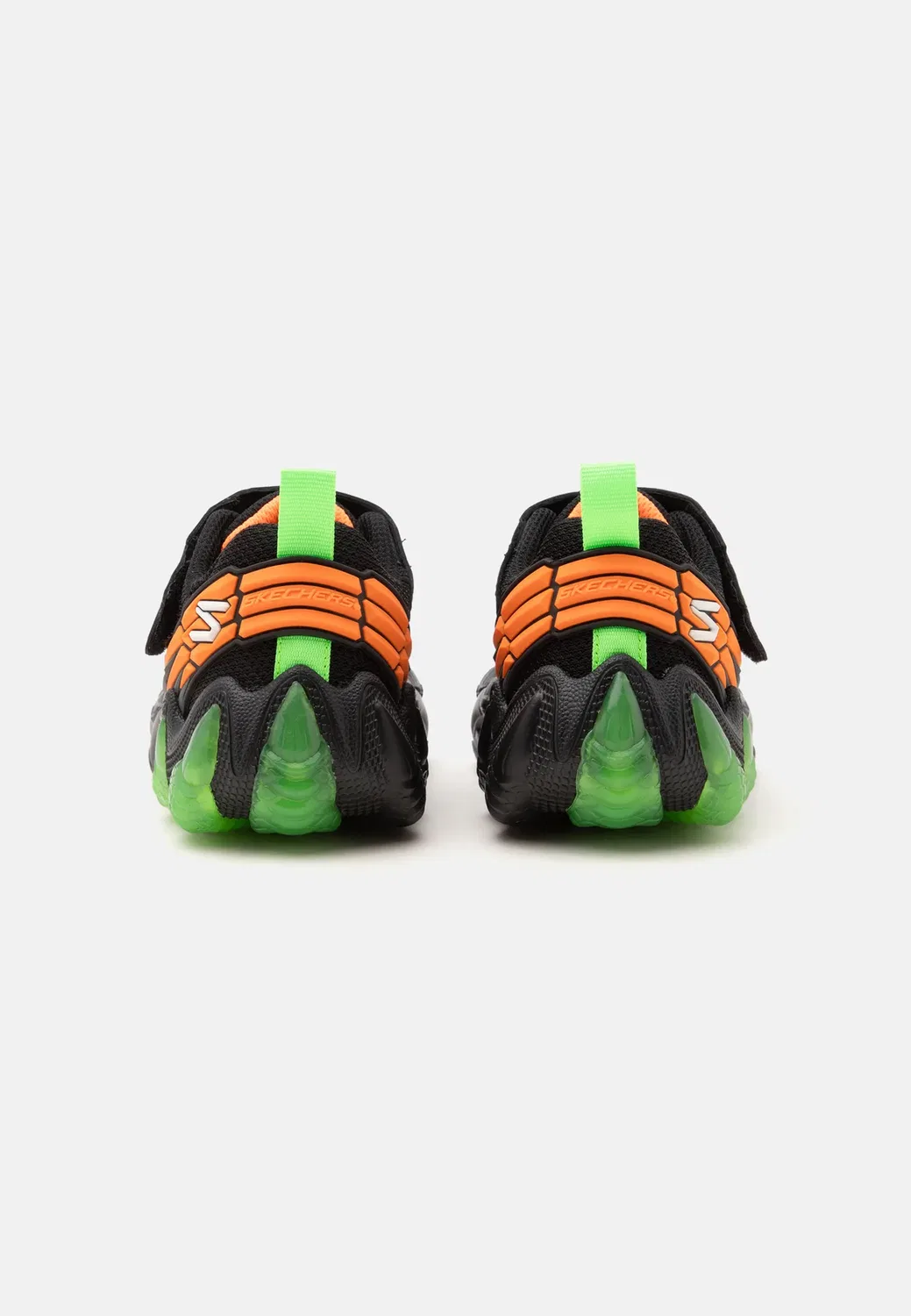 Skech-O-Saurus lights 3.0 - кроссовки Skechers, Black/Lime/Orange — фото 3