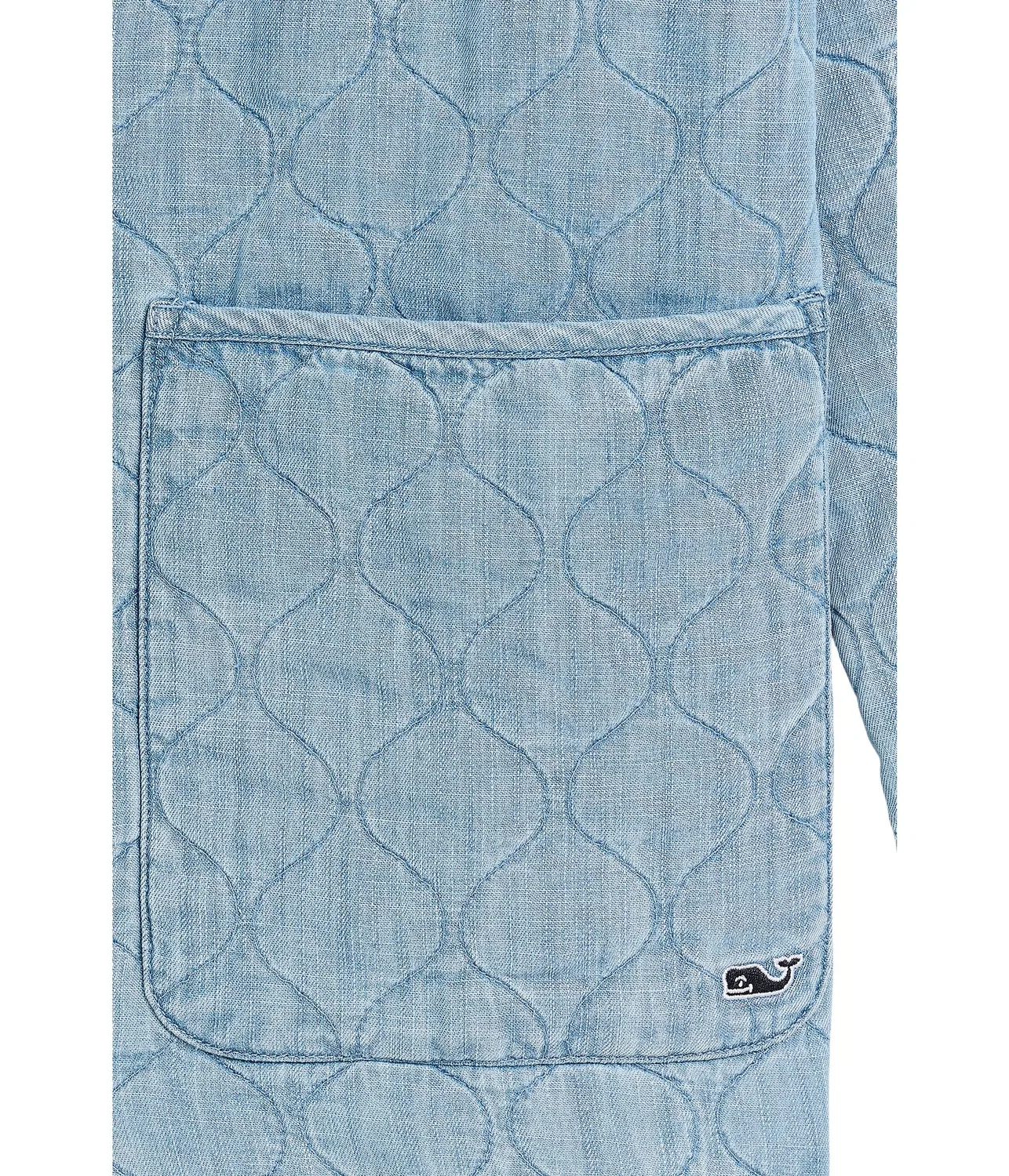 Стеганая куртка из шамбре (для маленьких и больших детей) Vineyard Vines Kids, Light Acid Wash — фото 3