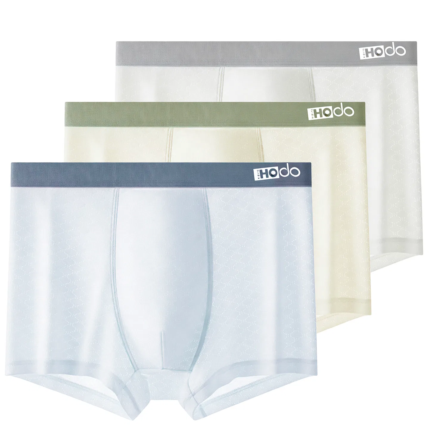 Детские трусы-боксеры с высокой эластичностью Ice Silk Red bean-patterned, Bean, Цвет Light Ice Gray + Light Ice Blue + Champagne Skin