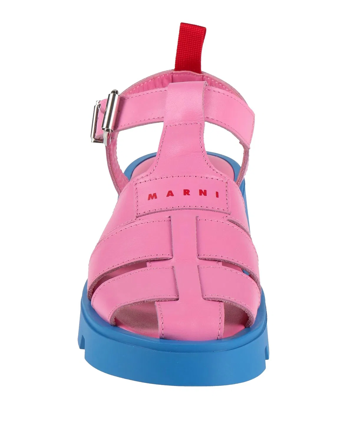 Детские сандалии кожаные Fisherman Sandals Marni, розовый — фото 4
