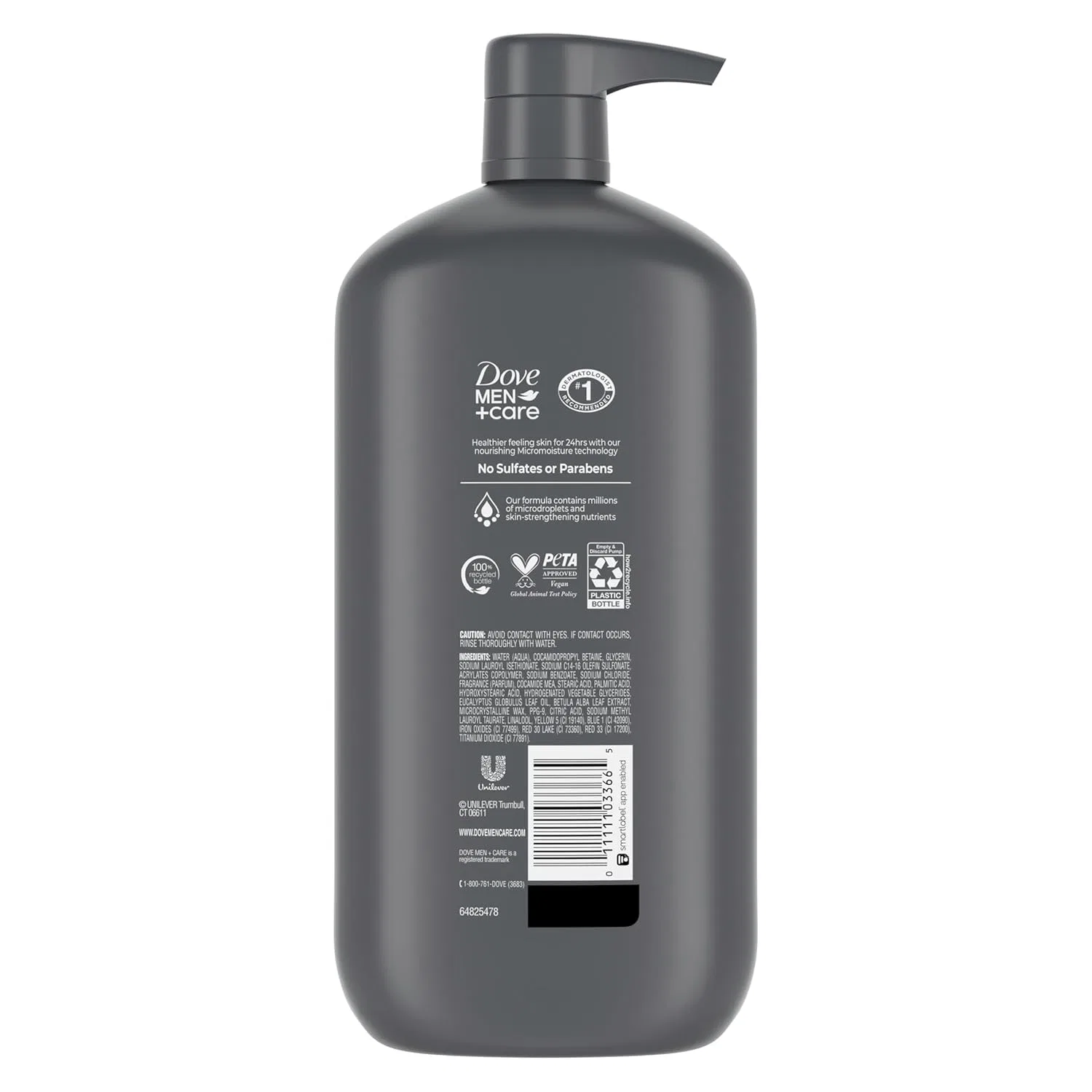 Dove Men + Care Гель для душа и лица Dove Men+Care Blue Eucalyptus Birch, 887 мл — фото 2