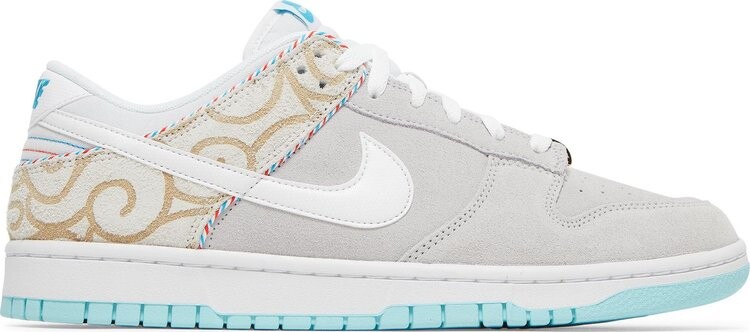 

Кроссовки Nike Dunk Low SE 'Barber Shop - Grey', серый