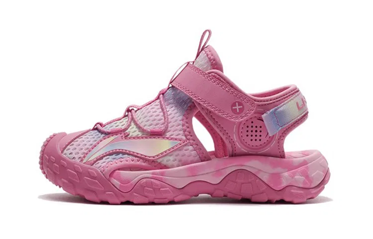 Детские сандалии для девочек с закрытым носком Li-Ning YOUNG, Pink