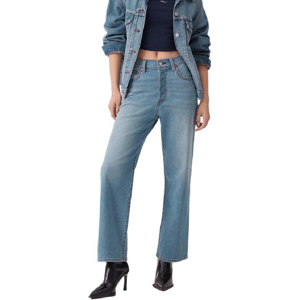 Женские джинсы Levi's Moderate Straight Fit, светло-голубой