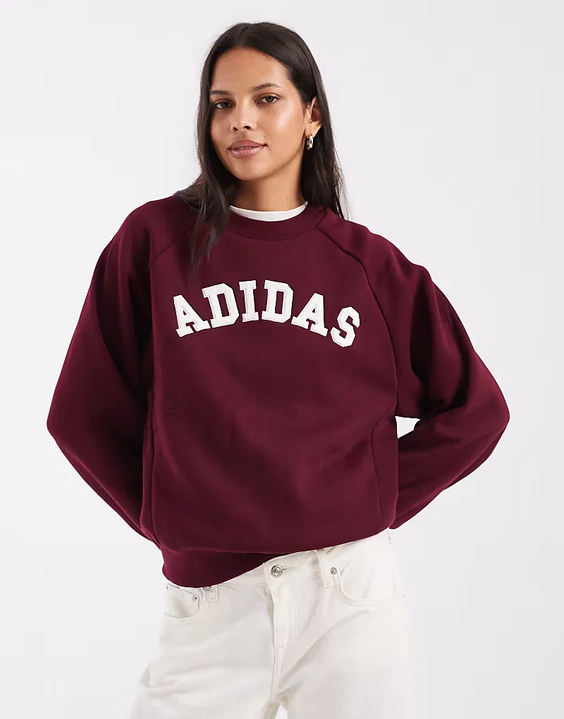 Толстовка Adidas Sportswear, бордовый — фото 2