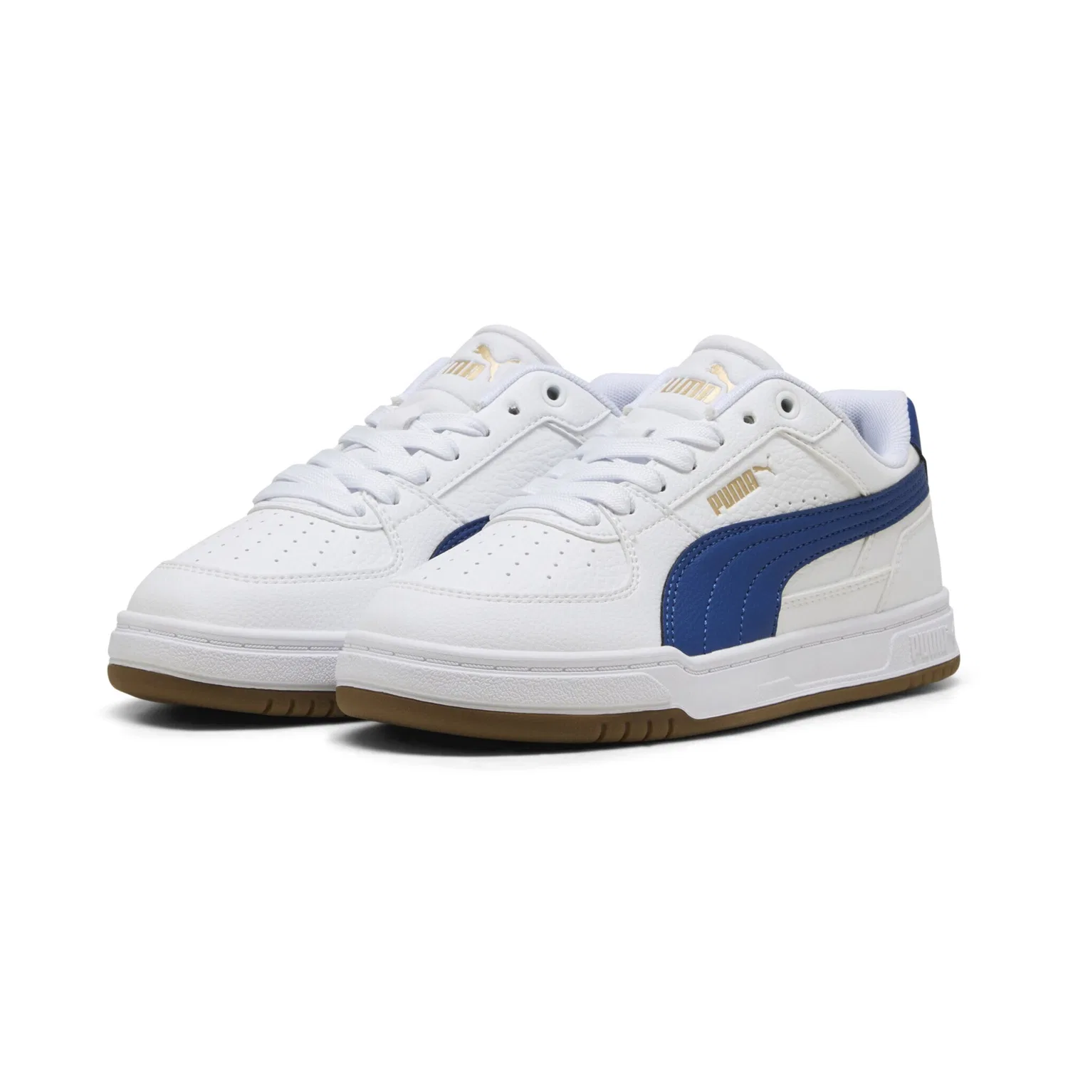 Детские кроссовки с ретро-дизайном Caven III PUMA, White Clyde Royal Gum Blue Beige