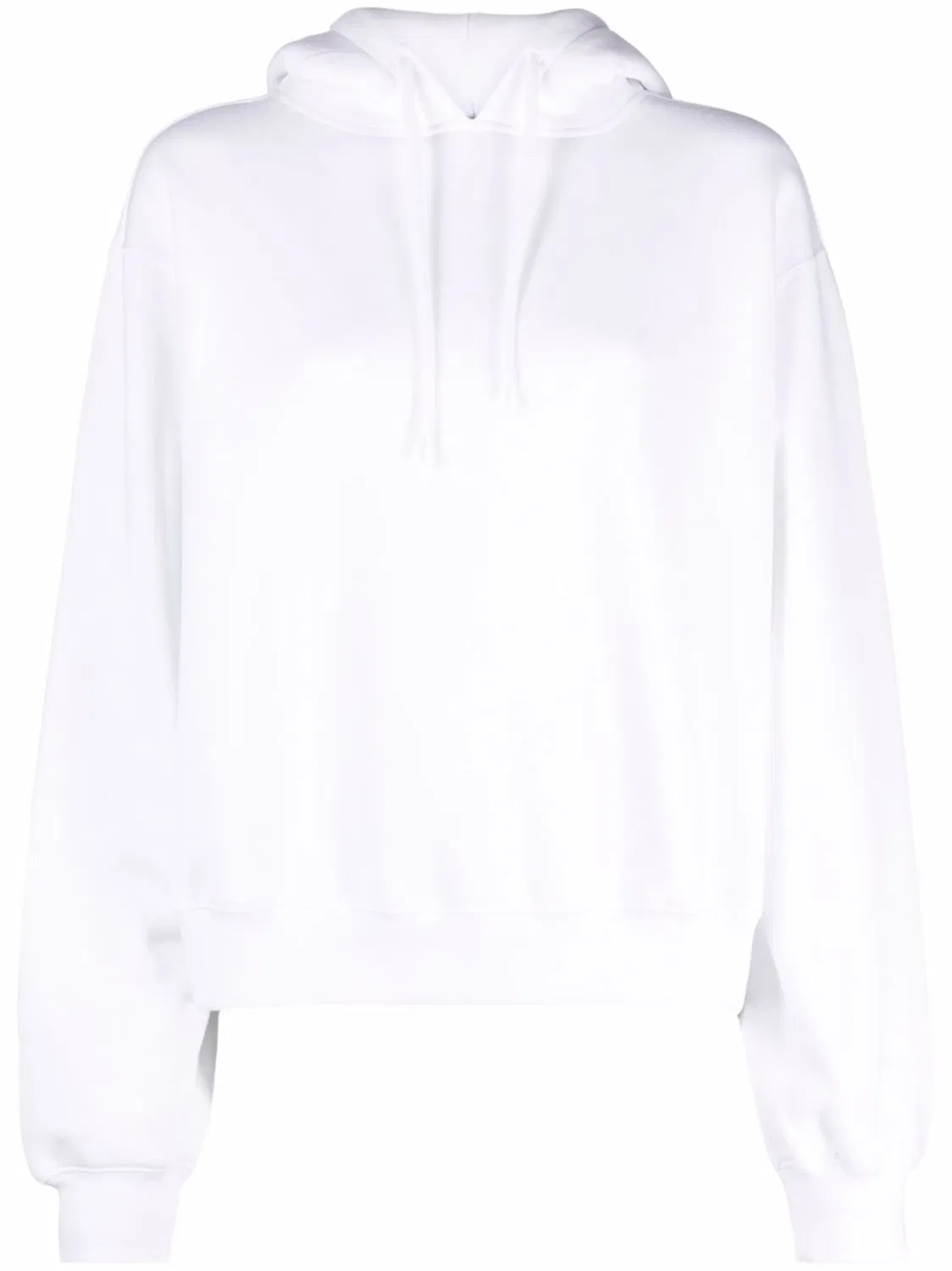 Худи с логотипом и шнуровкой Alexander Wang, белый