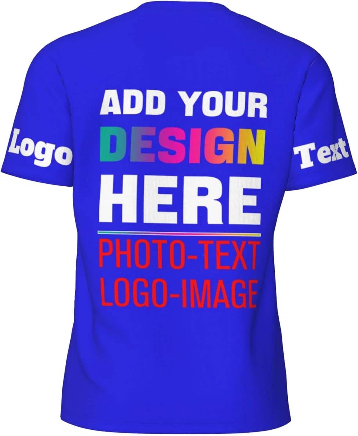 Футболка с принтом Custom T-Shirt, Dark Blue — фото 3