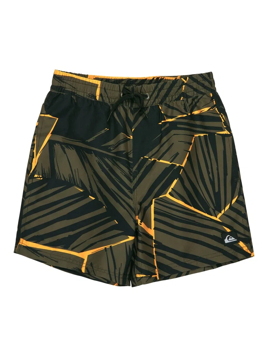 Шорты для плавания QUIKSILVER 'Everyday Printed Volley 14' темно-зеленого цвета