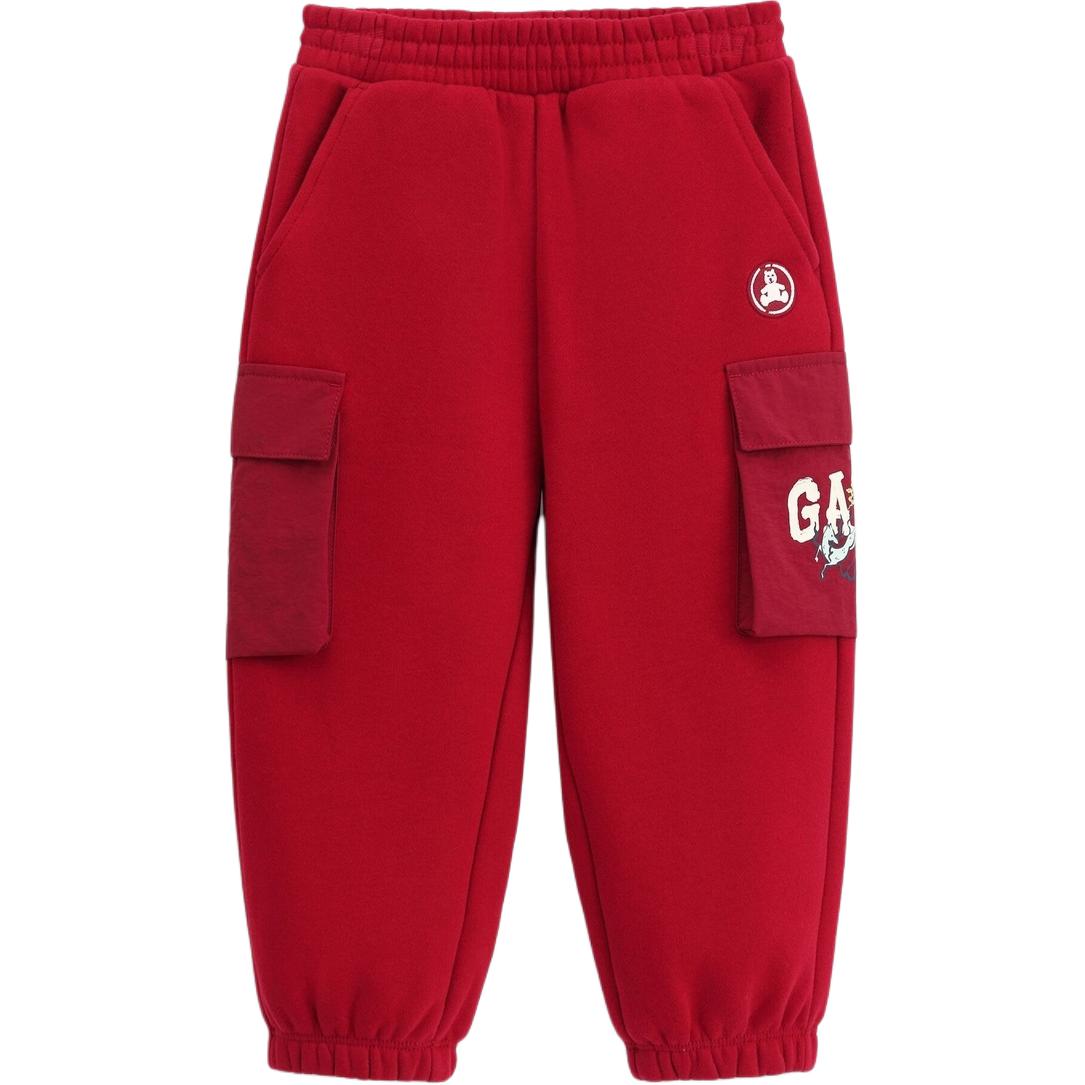 

x GUGONGLIANMING Повседневные брюки для детей GAP, красный