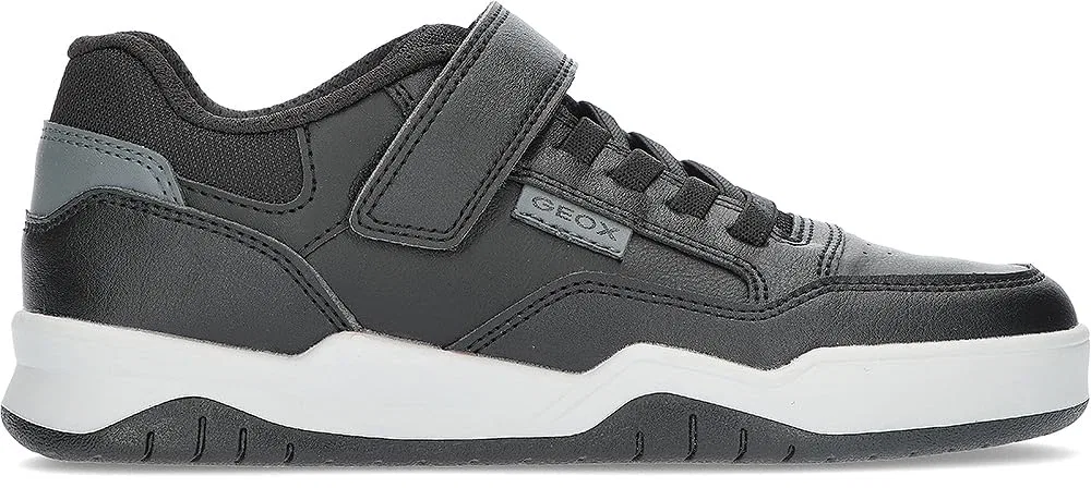 Детские кроссовки для мальчиков на липучке J Perth Boy E Geox, Black Dk Grey — фото 2
