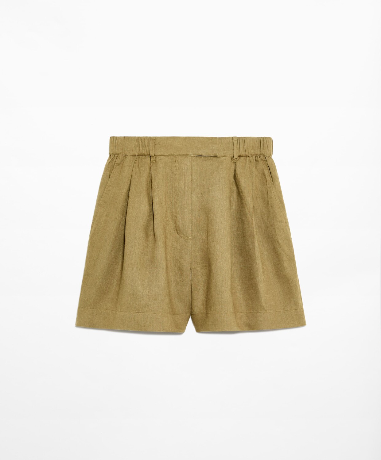 

Шорты Oysho Linen Tailored Fit, зеленый
