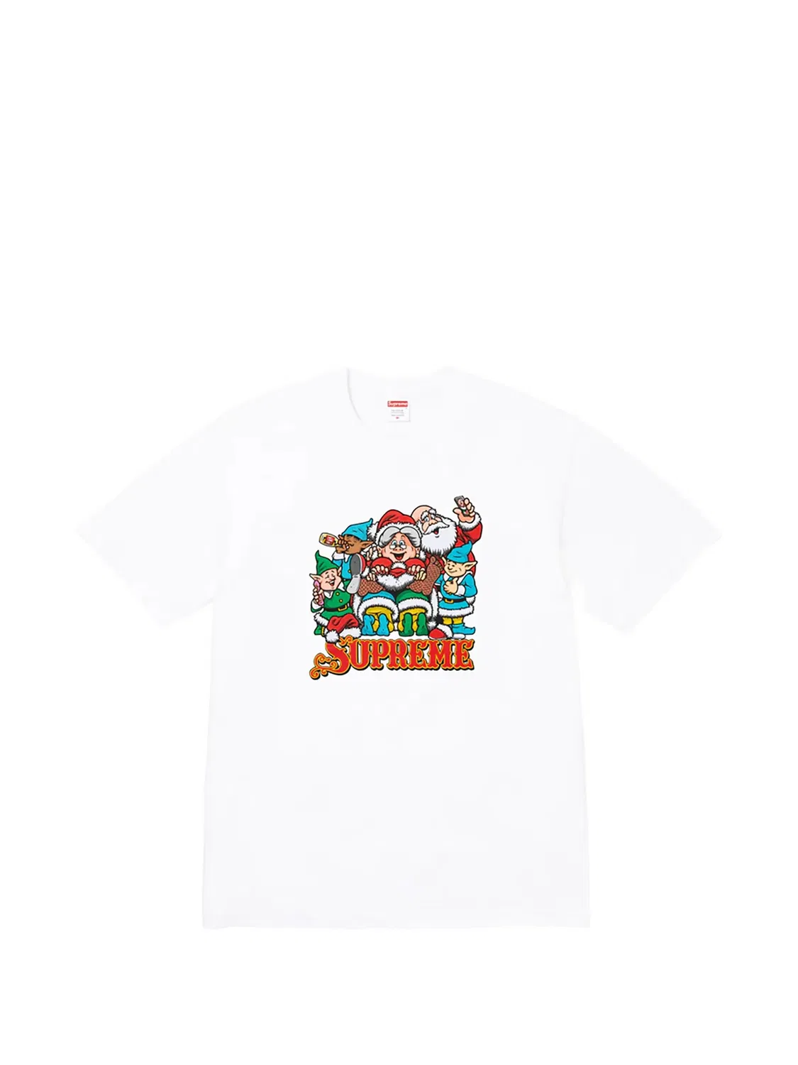 Футболка Naughty с круглым вырезом Supreme, белый