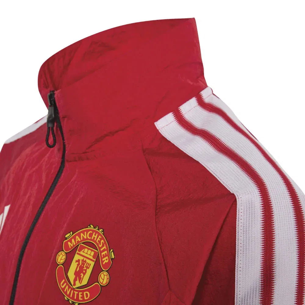 Детская куртка с принтом Manchester United Home Anthem Adidas, Red — фото 3