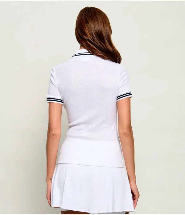 Поло Lacoste Slim Fit, белое — фото 3
