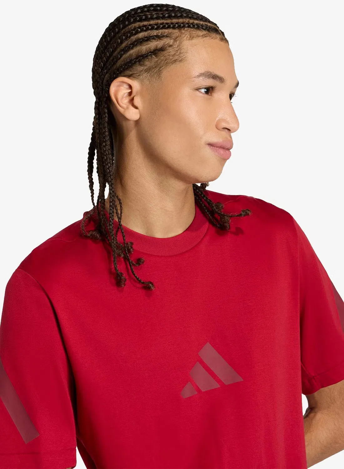 Футболка с принтом Z.N.E. Adidas, морской волны — фото 3