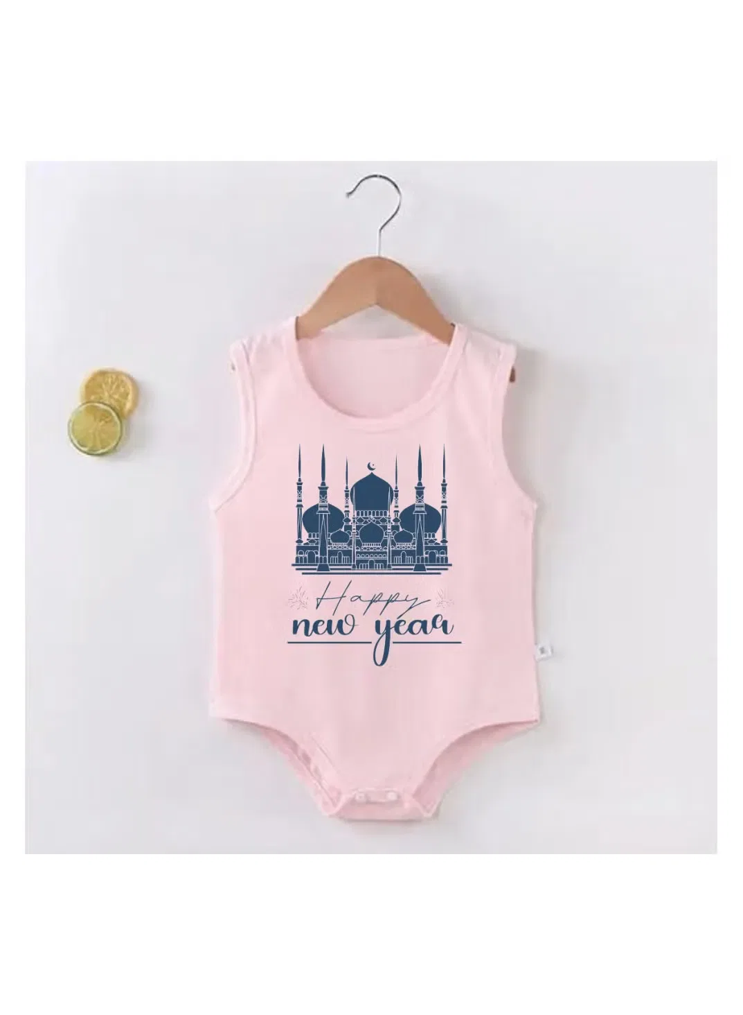 Боди-комбинезон без рукавов Abu Dhabi New Year's Printshop4Me, розовый — фото 2