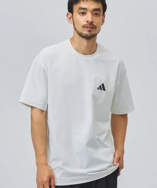 Мужская футболка с графическим принтом EMO COOL HANABI Adidas, Off White — фото 2