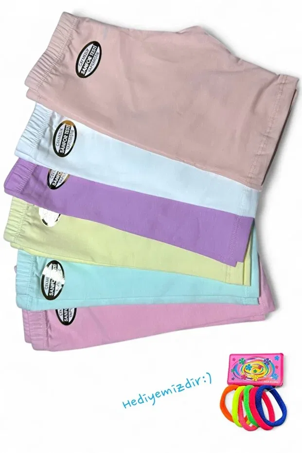 Детские леггинсы для девочек хлопковые короткие Kossiga, Multicolor