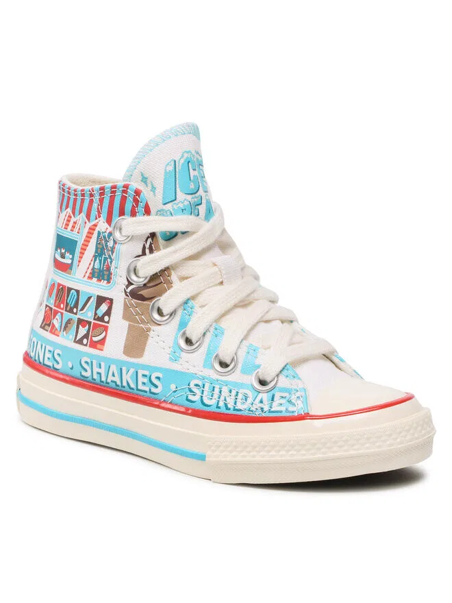 Кеды Converse с рисунком, мультиколор — фото 3