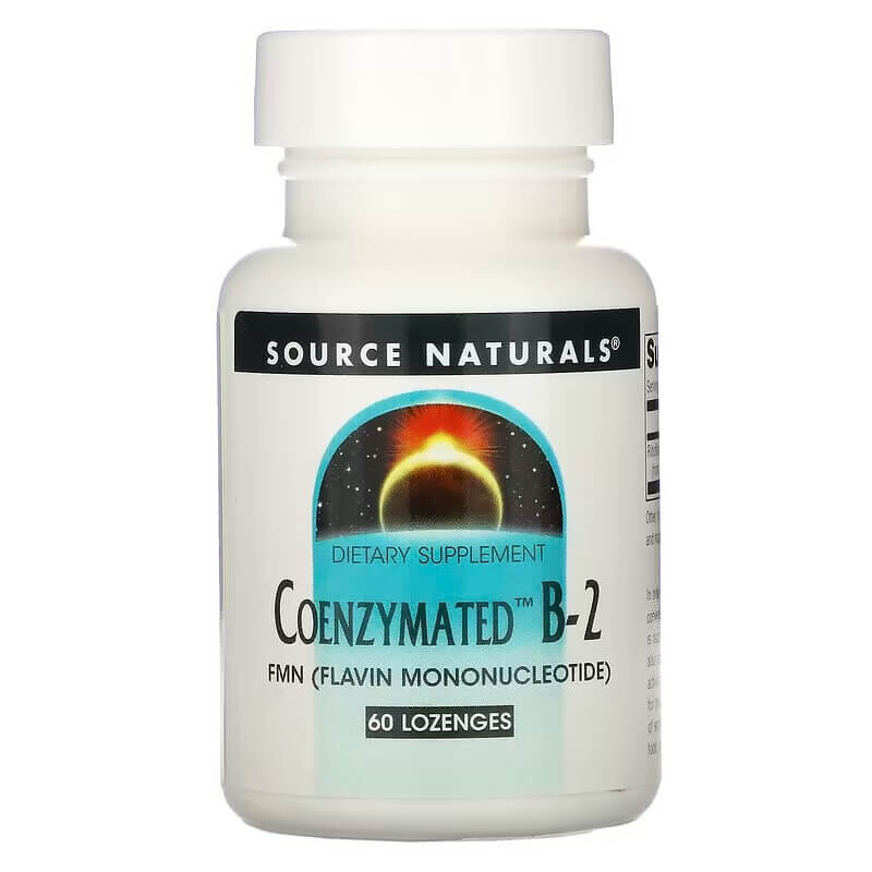 

Коферментированный витамин В-2 Source Naturals, 60 таблеток