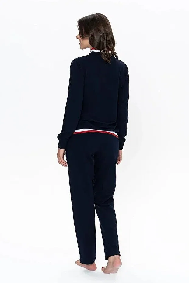 Женский пижамный комплект с длинным рукавом U.S. Polo Assn., Lacıvert — фото 2