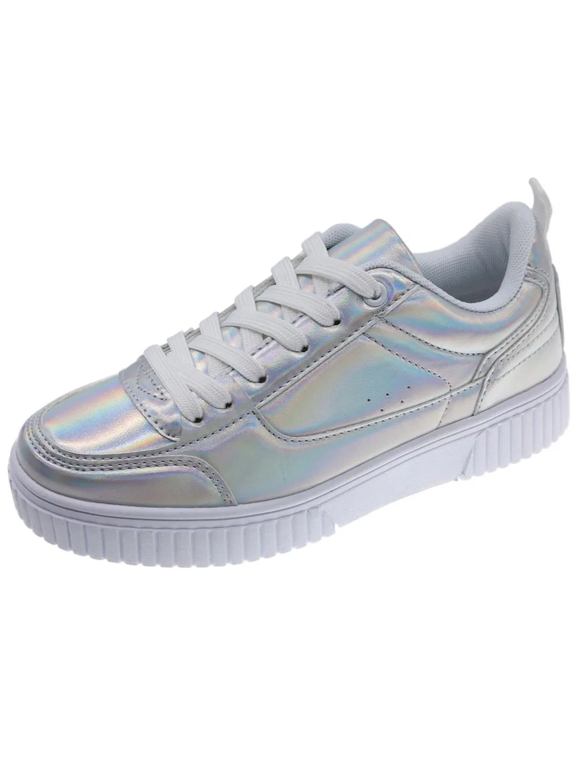 Кроссовки Beppi в стиле Casual Shoe серебристого цвета