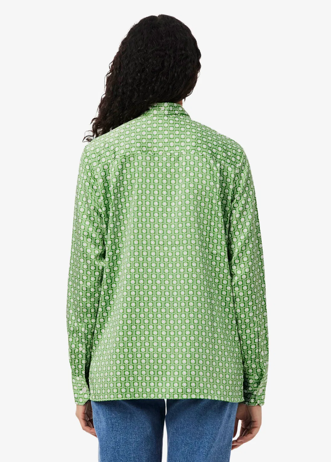 Рубашка женская Lacoste, зеленая — фото 4