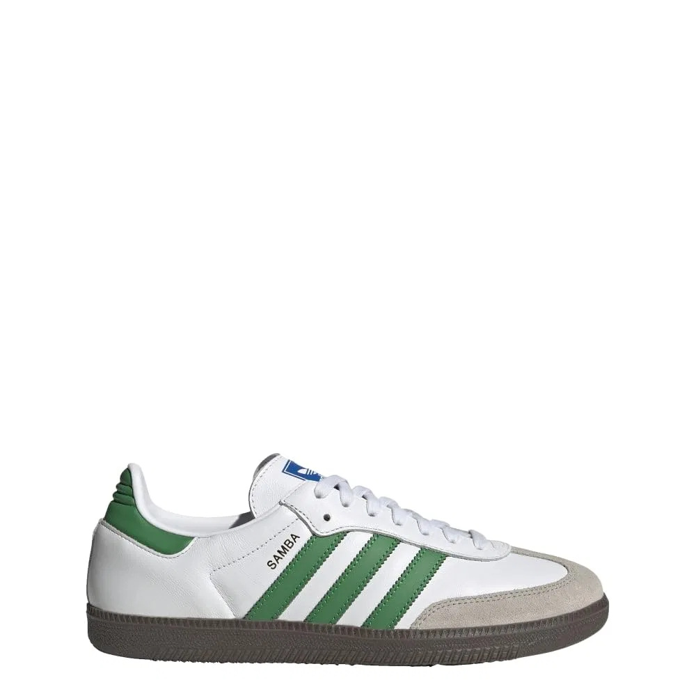 Детские кроссовки для мальчиков с принтом Samba Adidas, Footwear White Green Color Supplier — фото 2