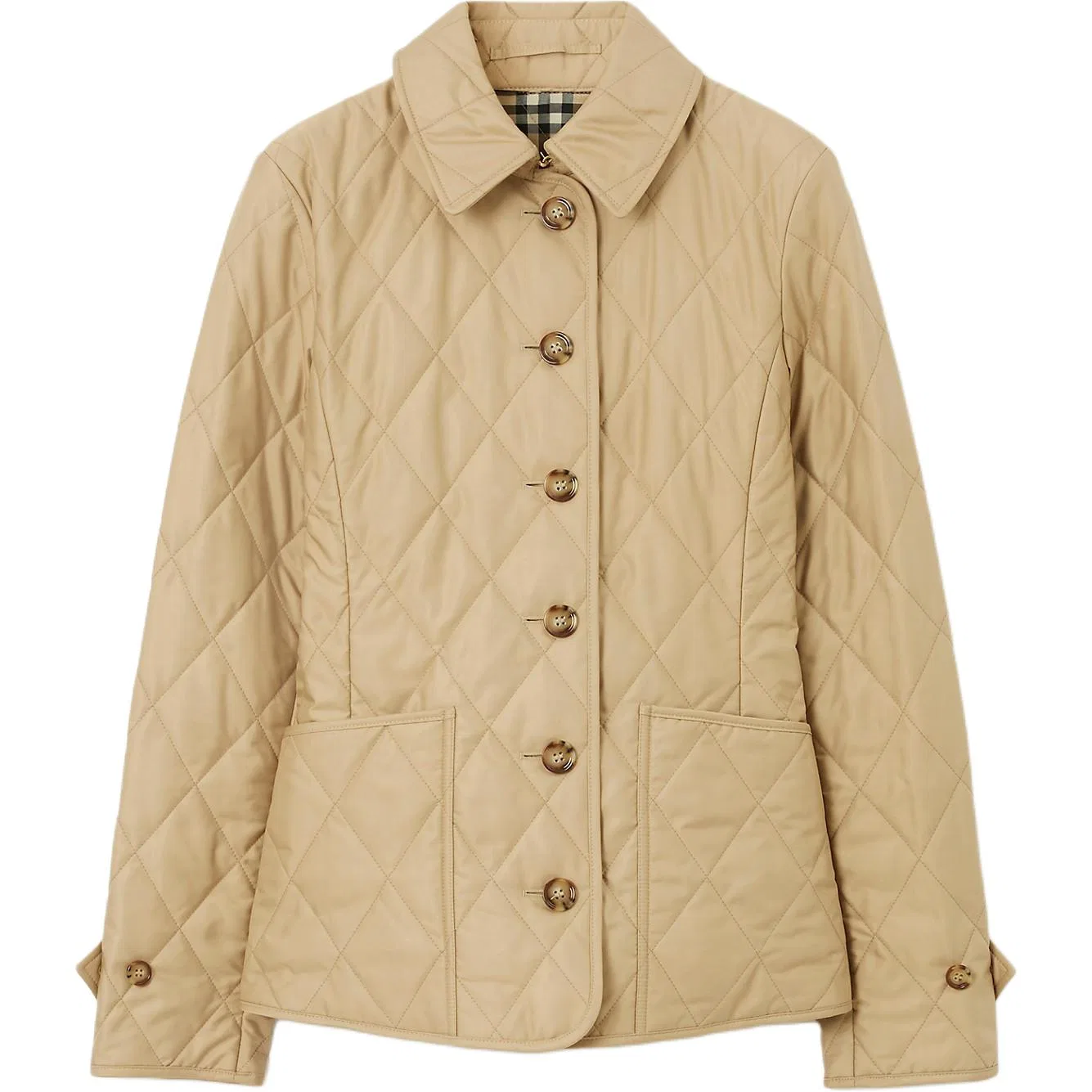 Женское пальто с длинным рукавом, Slim Fit, Khaki Beige, Burberry