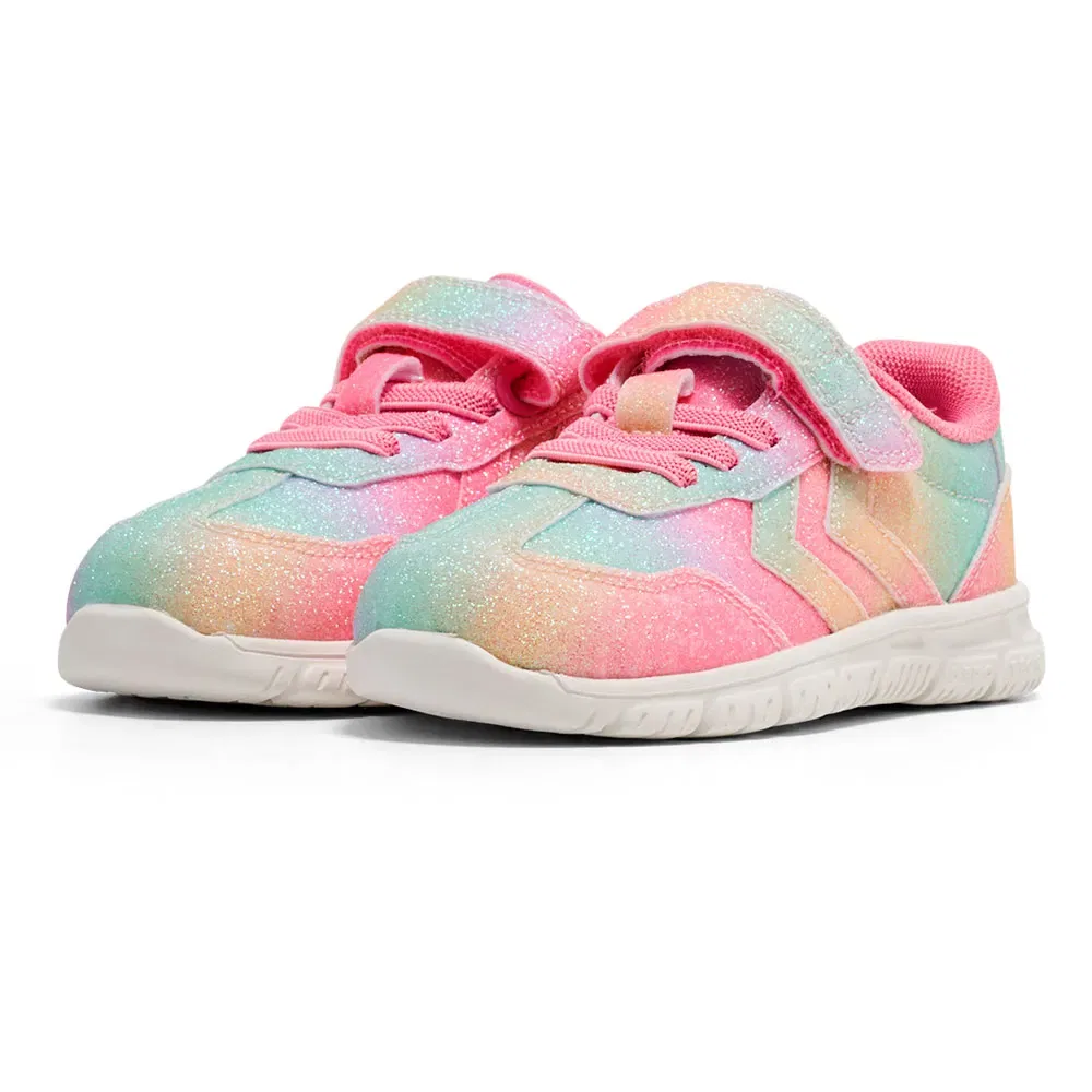 Детские кроссовки для девочек с блестками Crosslite Glitter 2.0 Hummel, Multicolor — фото 2