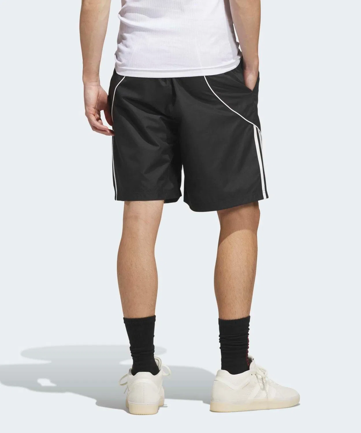 Мужские шорты-хаки свободного кроя с принтом Skateboarding Offside Water Adidas, Black — фото 4
