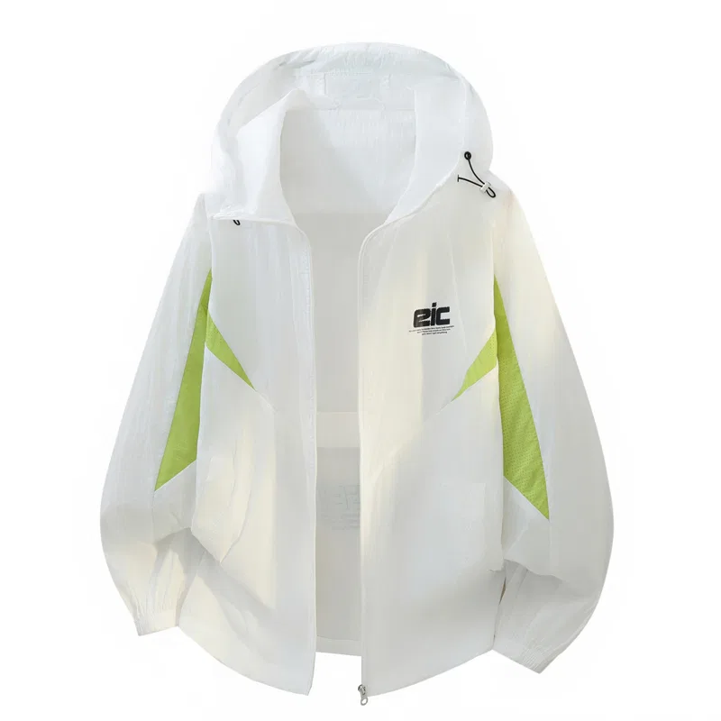 Детская ветровка с капюшоном с защитой от солнца Sugarfunk, Upgraded White — фото 3
