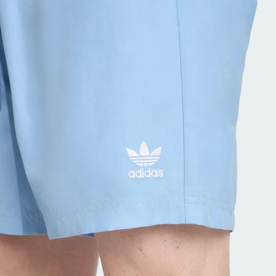 Плавки-шорты с принтом Adicolor 8-Inch Swim Shorts adidas, Синий — фото 4