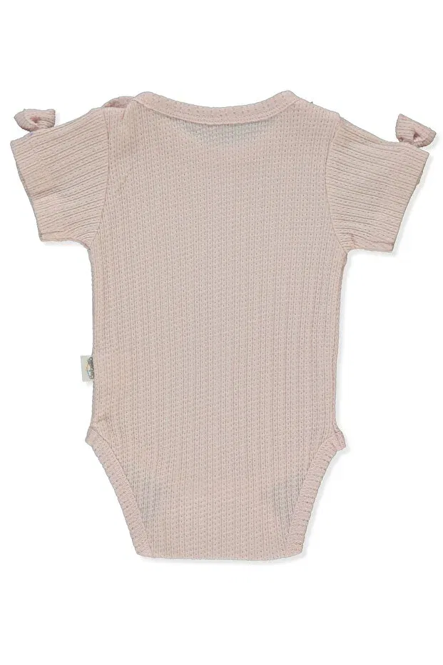 Детское боди для девочек хлопковое Jakarli süprem short sleeve body ay (sweet princess) Bebetto, Pink — фото 2