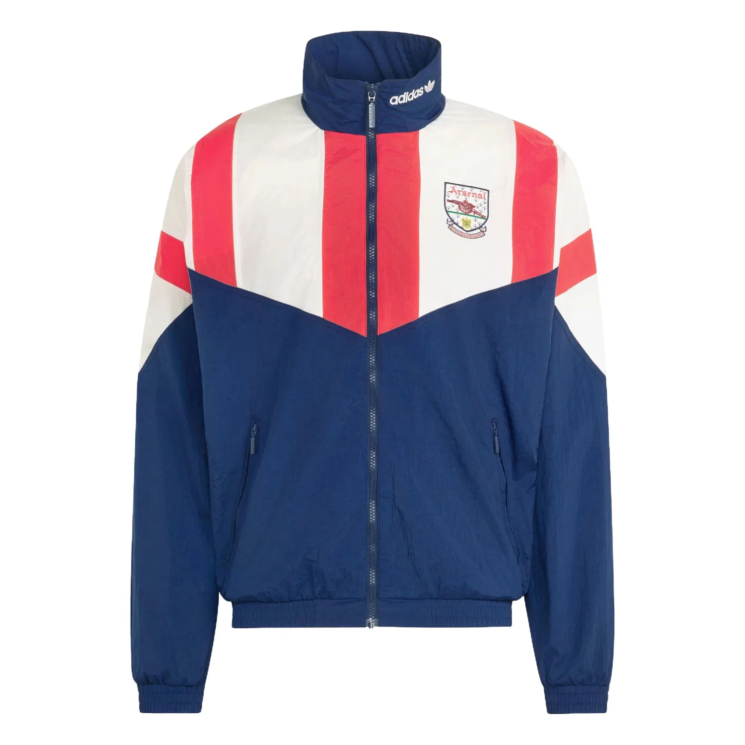 Мужская куртка на молнии с воротником-стойкой EQT Adidas Originals, College Navy