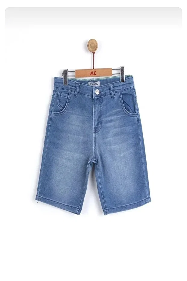 Детские шорты для мальчиков джинсовые Nk Kids, Blue — фото 2