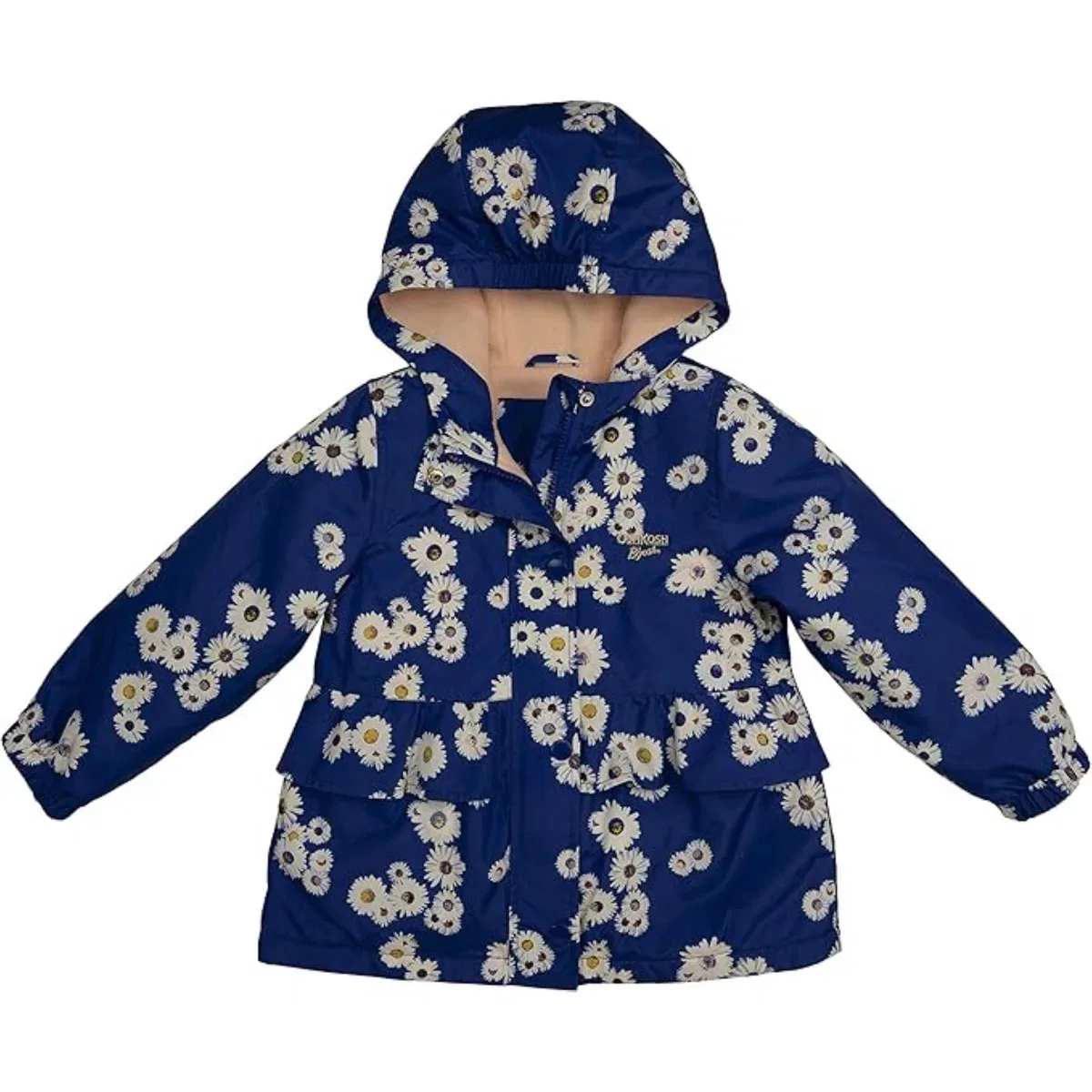 Детская куртка для девочек на флисовой подкладке с рюшами OshKosh B'gosh, Blue