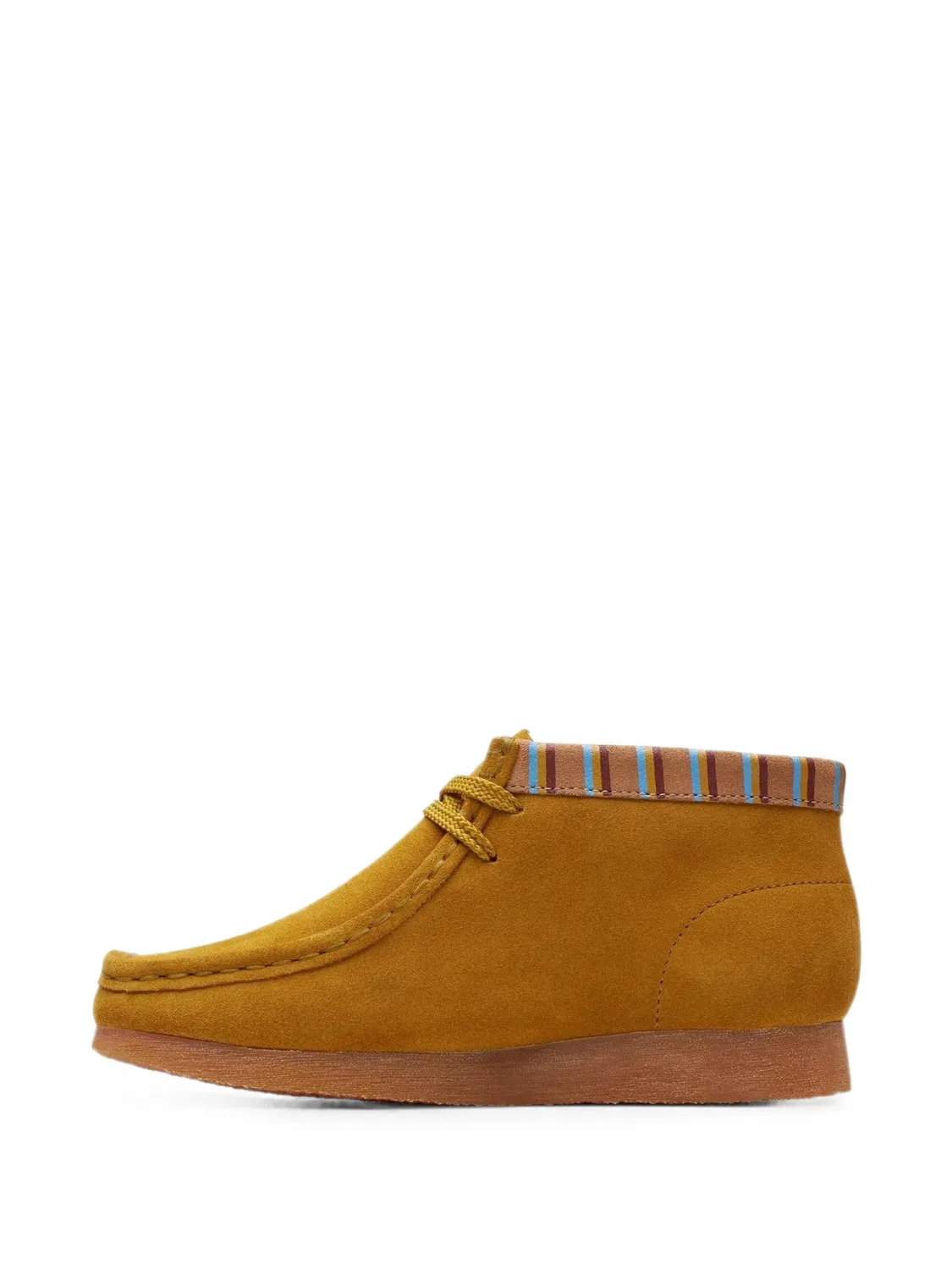 Ботинки Wallabee с отделкой в полоску Clarks Kids, желтый — фото 3