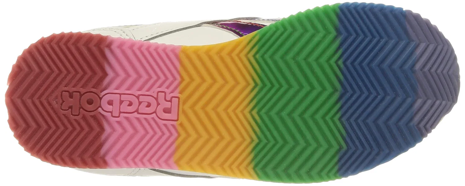 Детские кроссовки для девочек с закрытым носком Royal Cl Jog 3.0 1v Reebok, Ftwr White Ftwr White True Pink — фото 4