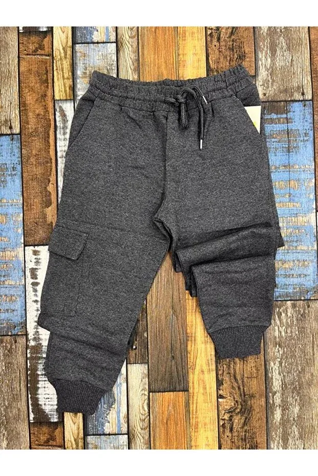 Детские спортивные брюки для девочек с карго-карманами Esterella, Light Gray — фото 2