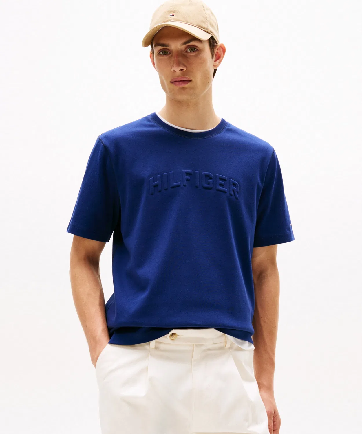 Мужская футболка с принтом Arch Emboss TOMMY HILFIGER, Navy